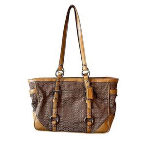 Coach Gallery East West Monogrammed Bag